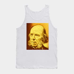 Herbert Spencer Golden Portrait | Herbert Spencer Artwork 8 Tank Top